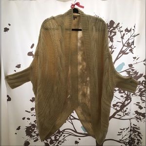 Cream Knot Dolman Sweater Cardigan